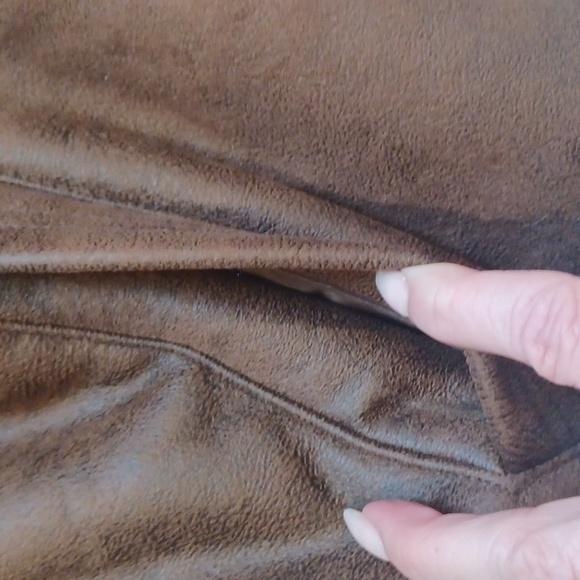 NWT Rainforest All-Weather Faux Leather/Suede Chestnut Brown Versatile Jacket - Picture 5 of 11